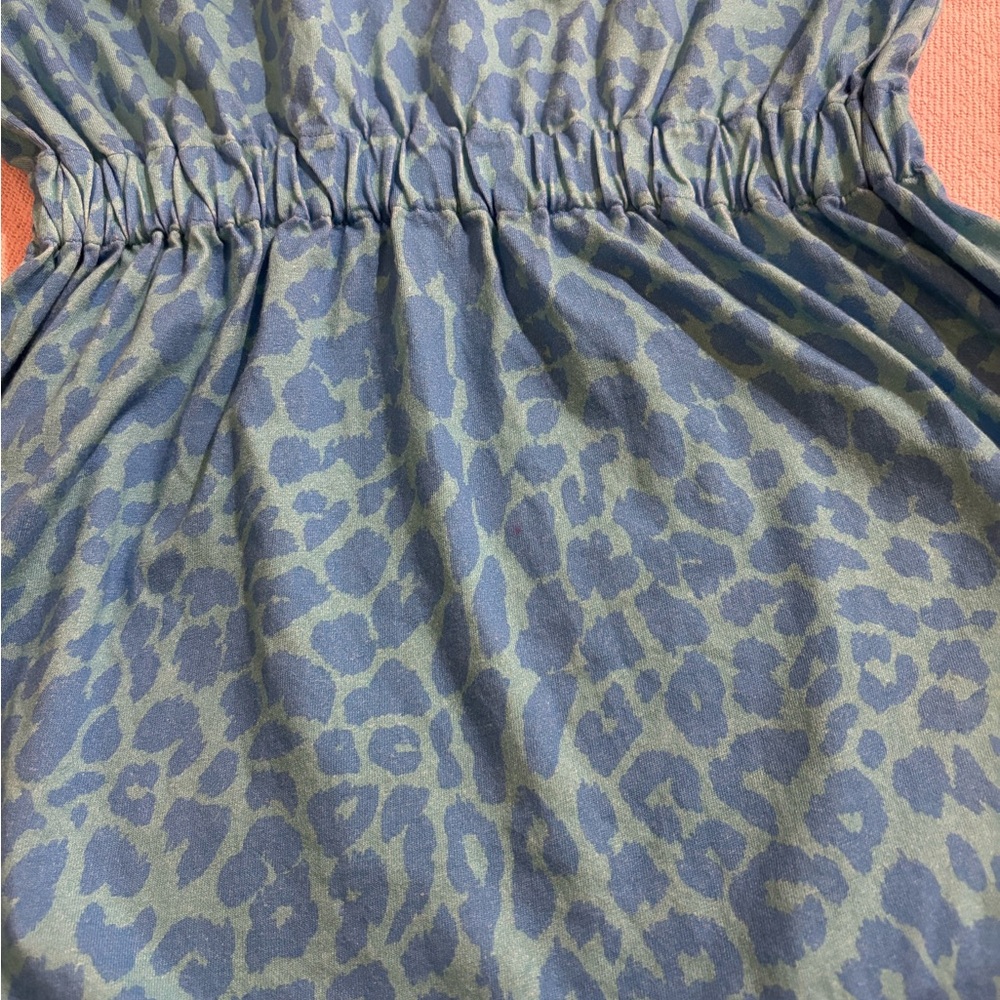 Balmain Kids Leopard Print Blue Nightgown - Picture 5 of 9